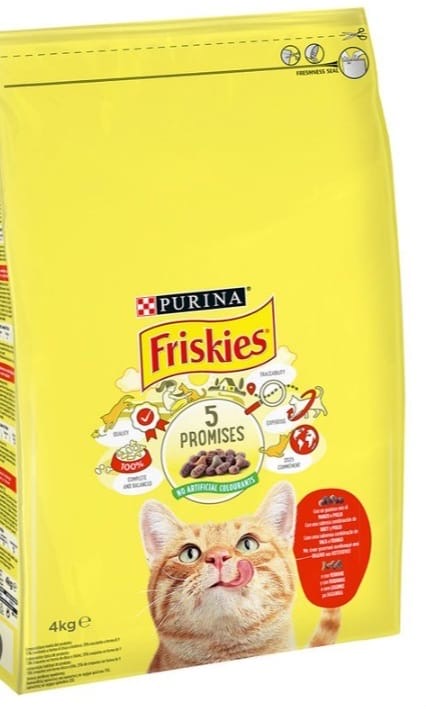 Purina Friskies boeuf,poulet & Legumes 4kg