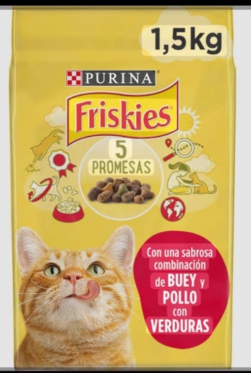 Purina Friskies Boeuf et  de poulet avec des legumes 1.5kg