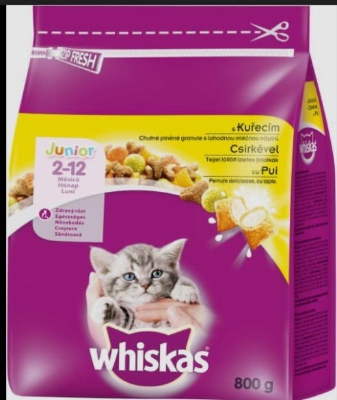 Whiskas Junior au poulet pour chatons 800g
