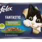 Purina Felix Fantastic boeuf,poulet,saumon,truite et Legumes 4*85g