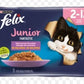 Purina Felix Junior 2-12 mois Fantastic poulet,saumon 4*85g
