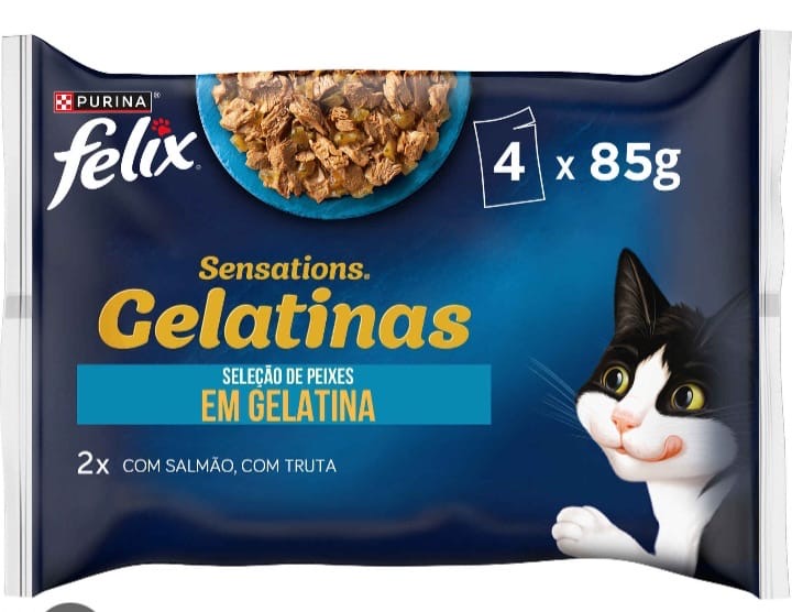 Purina Sensations Gelatinas Mèlange de poissons 4*85g