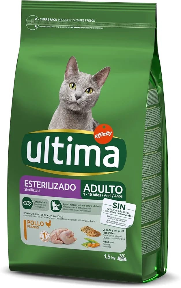 ULTIMA sterilisè chat Adulte poulet 1.5kg