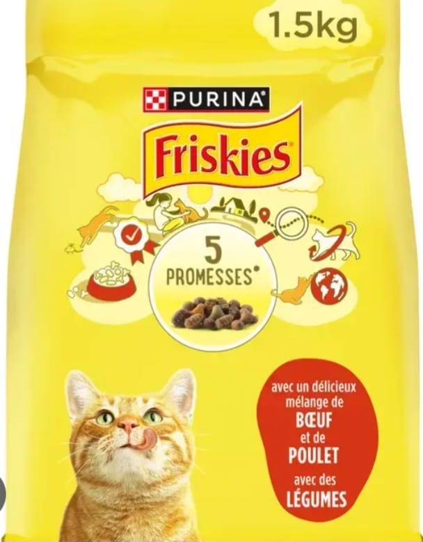 Purina Friskies Boeuf et  de poulet avec des legumes 1.5kg