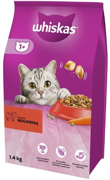 Whiskas au boeuf Adult 1.4kg